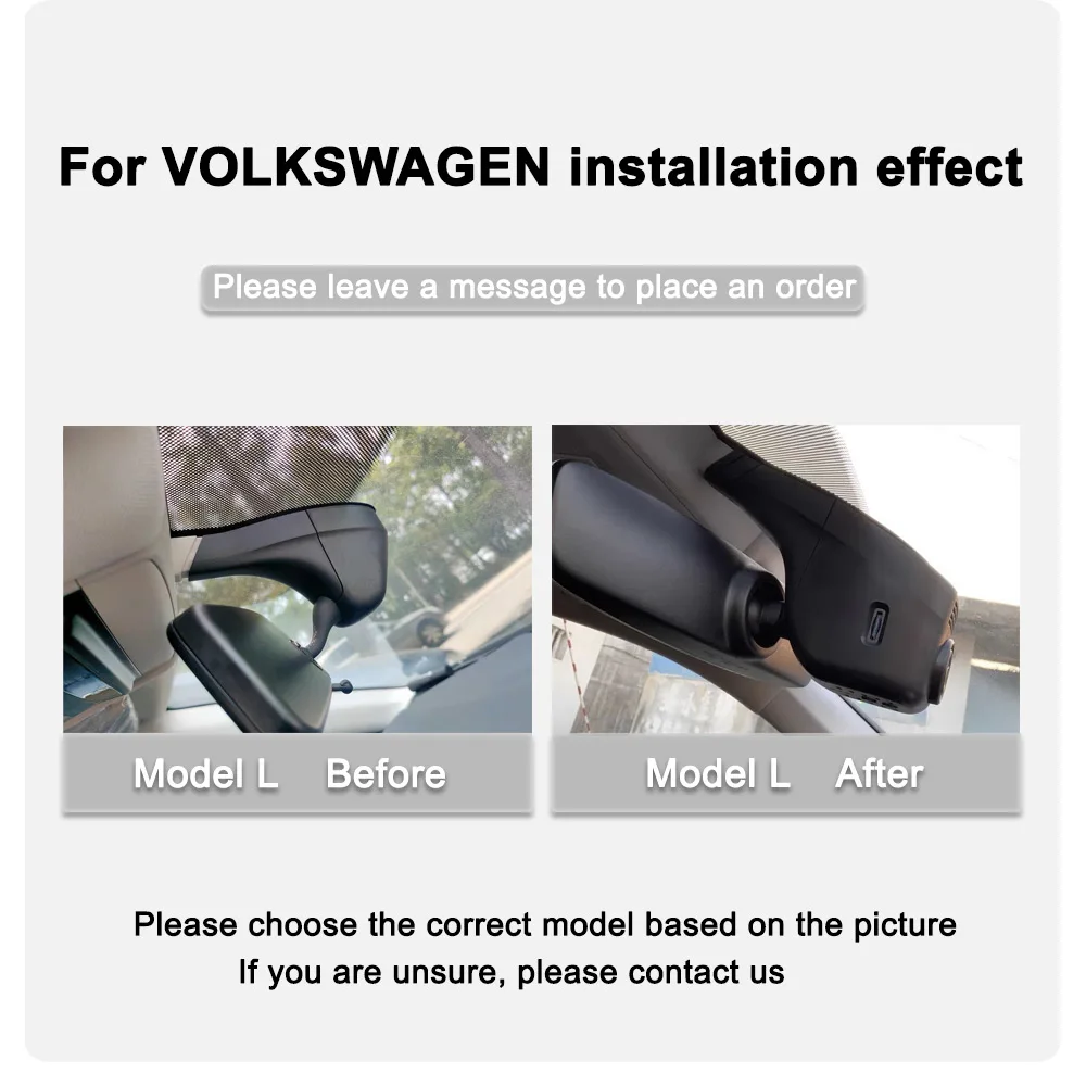Color Name: Silver, Ships From: CHINA, ROM: 64G - Customized 4K HD 2160P Plug and play Dash Cam For Volkswagen Sharan CC Bora Tiguan Touran Passat Teramont T-Cross Dvr Dashcam