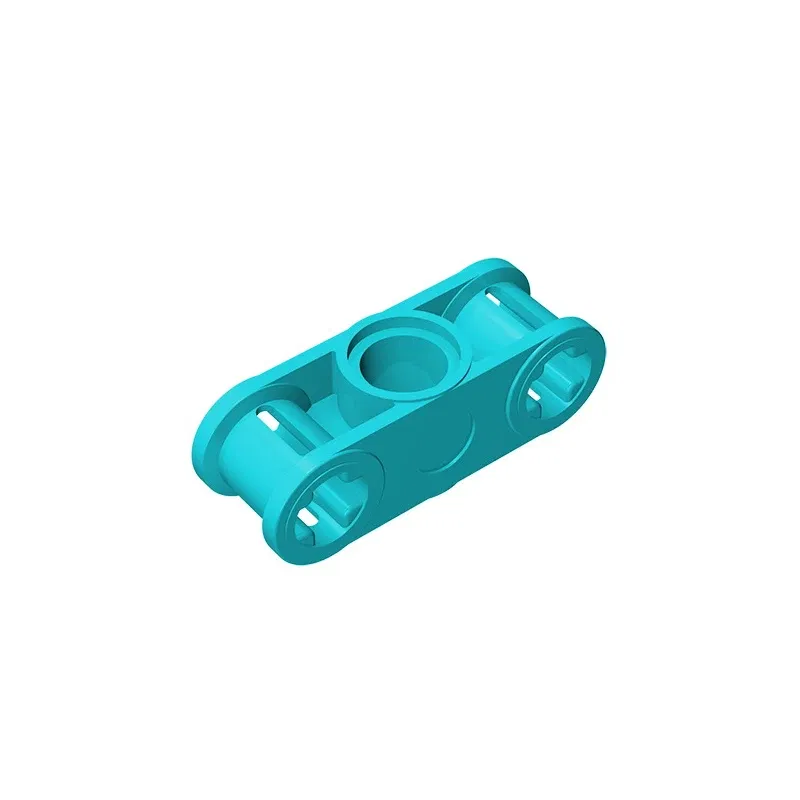 Color: Light Grey - MOC PARTS GDS-935 Technical, Axle and Pin Connector Perpendicular 3L with Center Pin Hole compatible with lego 32184