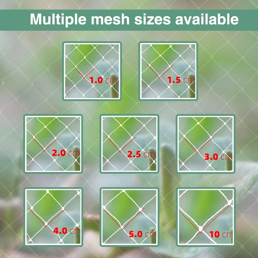 Color: Red, Size: XXL - 3x1-20M Anti-bird Netting Garden Outdoor Pest Barrier Knotted Square Mesh Protection Net Extra Strong Poultry Breeding Nylon Net