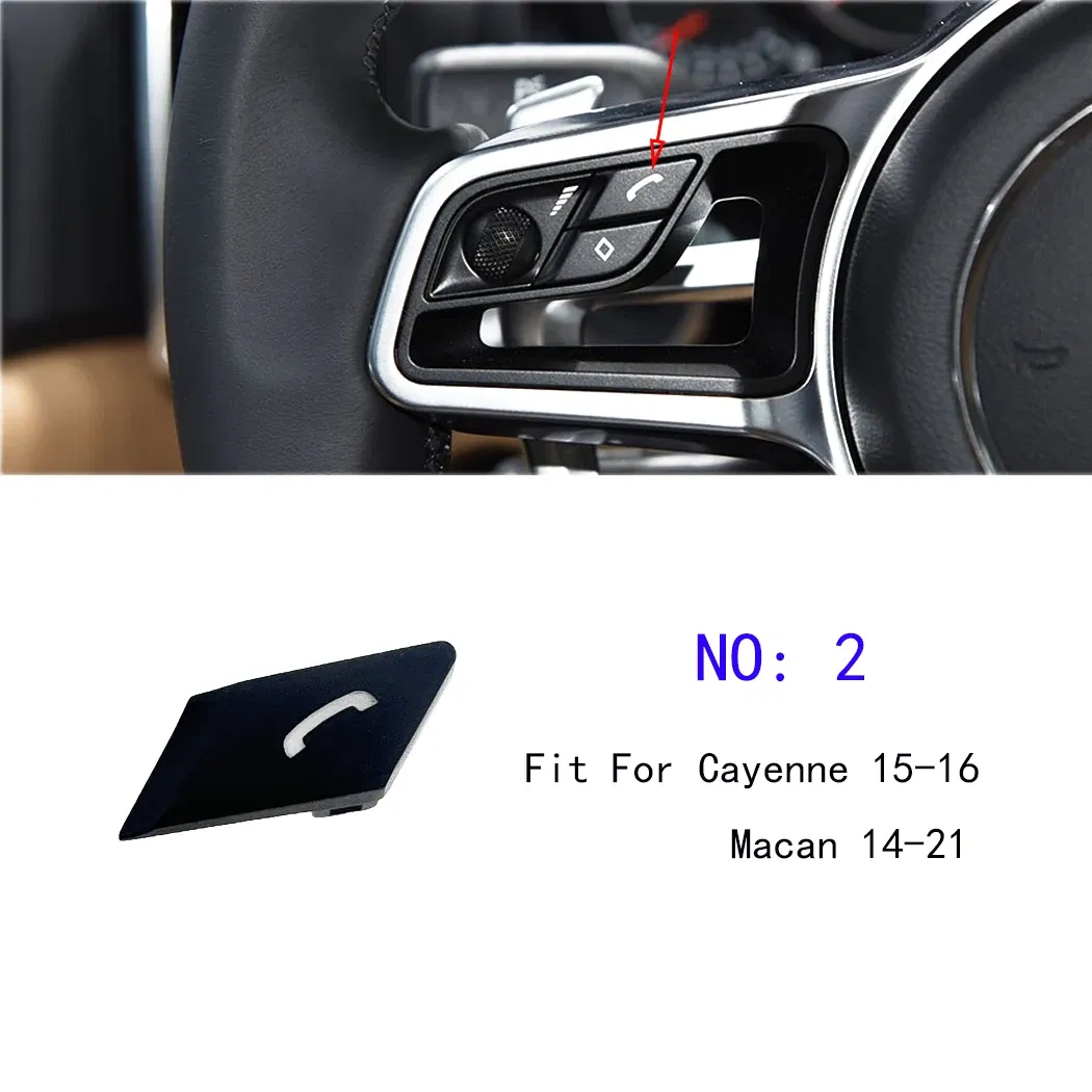 Color: Blue - ESIRSUN Steering Wheel Multi-function Button Volume Adjustment Phone Switch Button For Porsche 2015-16 Cayenne 2014-21 Macan