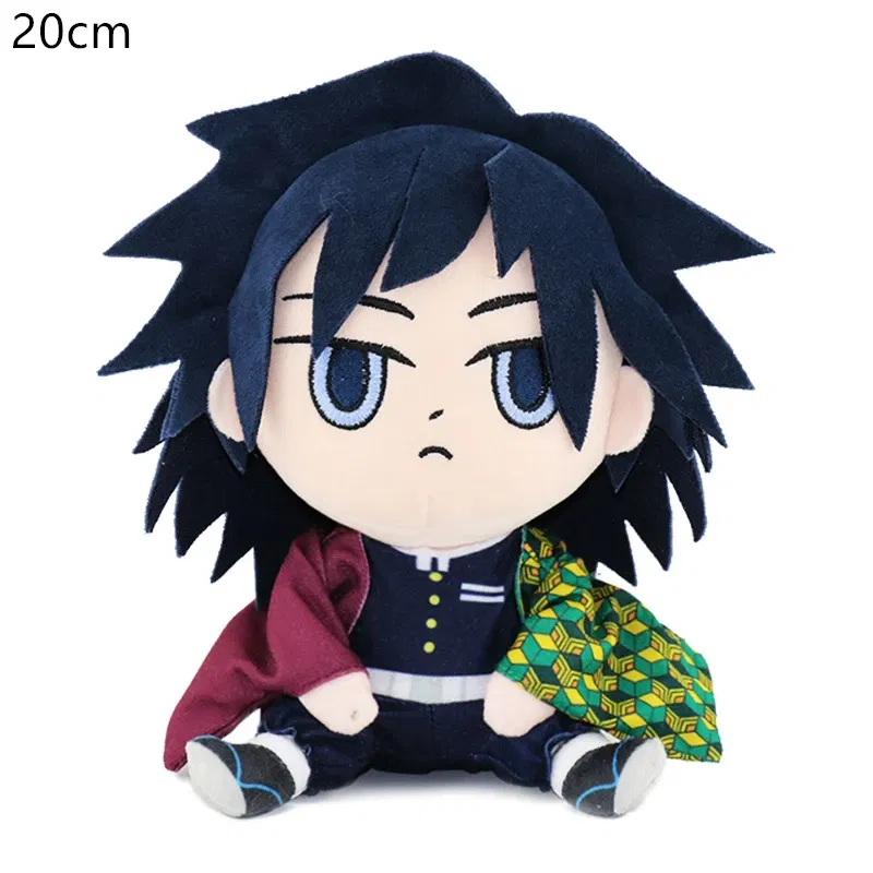 Color: DeepPink, Height: 0-10cm - 20CM New Product Japanese Anime Ghost Slayer: Blade Plush Doll Tanjiro Nezuko Game Peripheral Children's Doll Kawaii Pillow