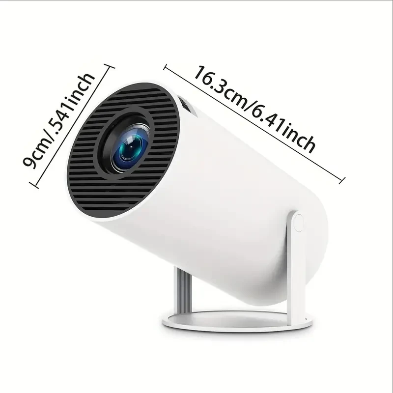 Portable 4K Android Projector - WIFI6, BT5.0, 720P Supports 1080P HD