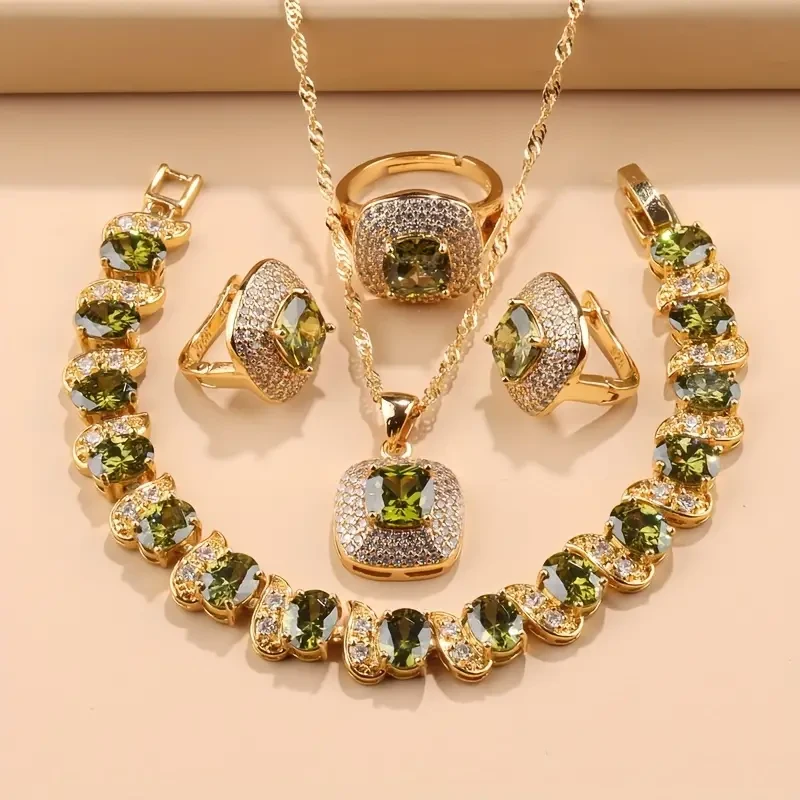 Elegant French-Style 5-Piece Jewelry Set