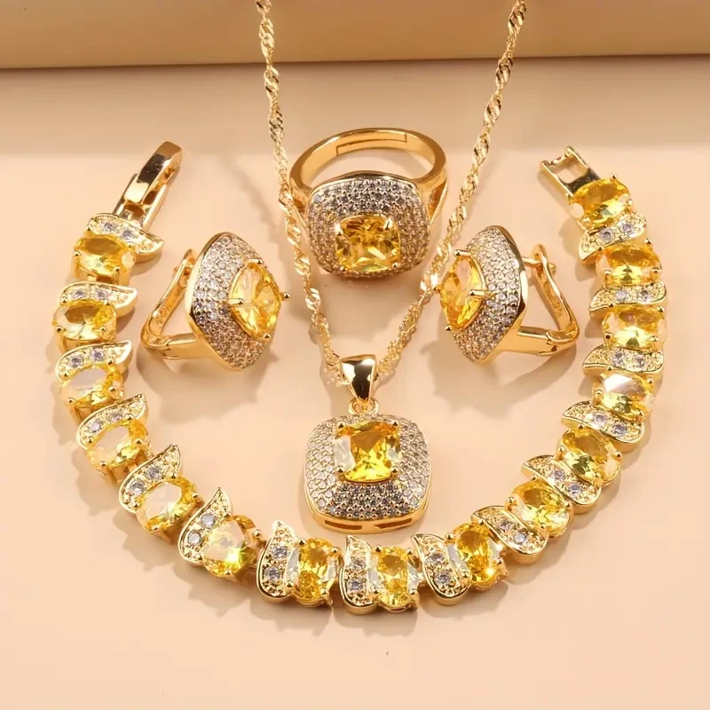 Elegant French-Style 5-Piece Jewelry Set