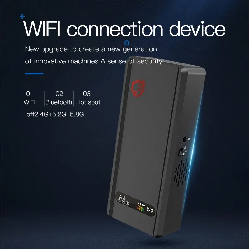 Color: Black, Ships From: CHINA - W9 portable high-power WiFi data interception,Prevent mobile phone from connecting to WiFi hotspot Bluetooth