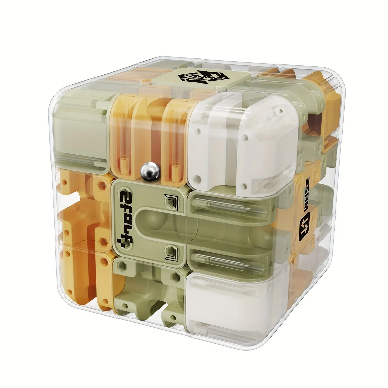 3D Maze Magic Cube Six-sided Transparent Puzzle Speed Cube Cubes Maze Toys For Children's Educational Toys Birthday Party Gift