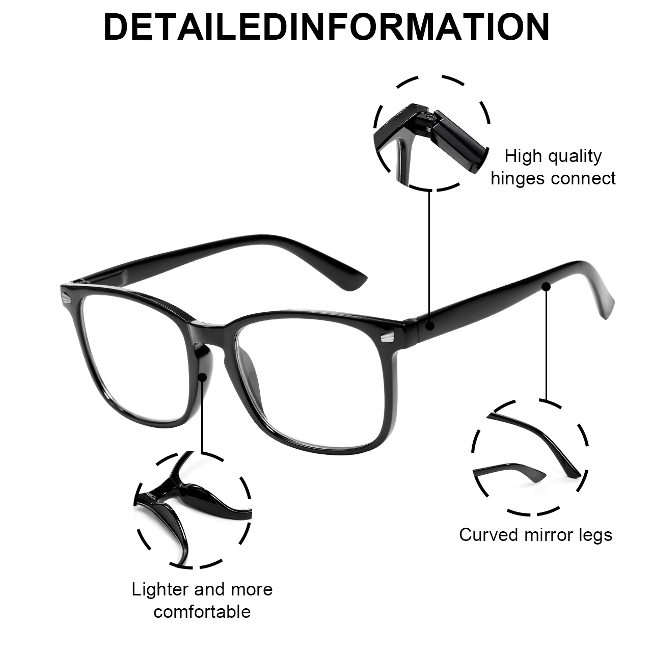 Frame Color: Brown - 1/2/3/4/5PCS VOPHA Auto-Focus Reading Glasses Lightweight PC Frame, Unisex Design | Ideal for Computer Use & Perfect Gift Choice