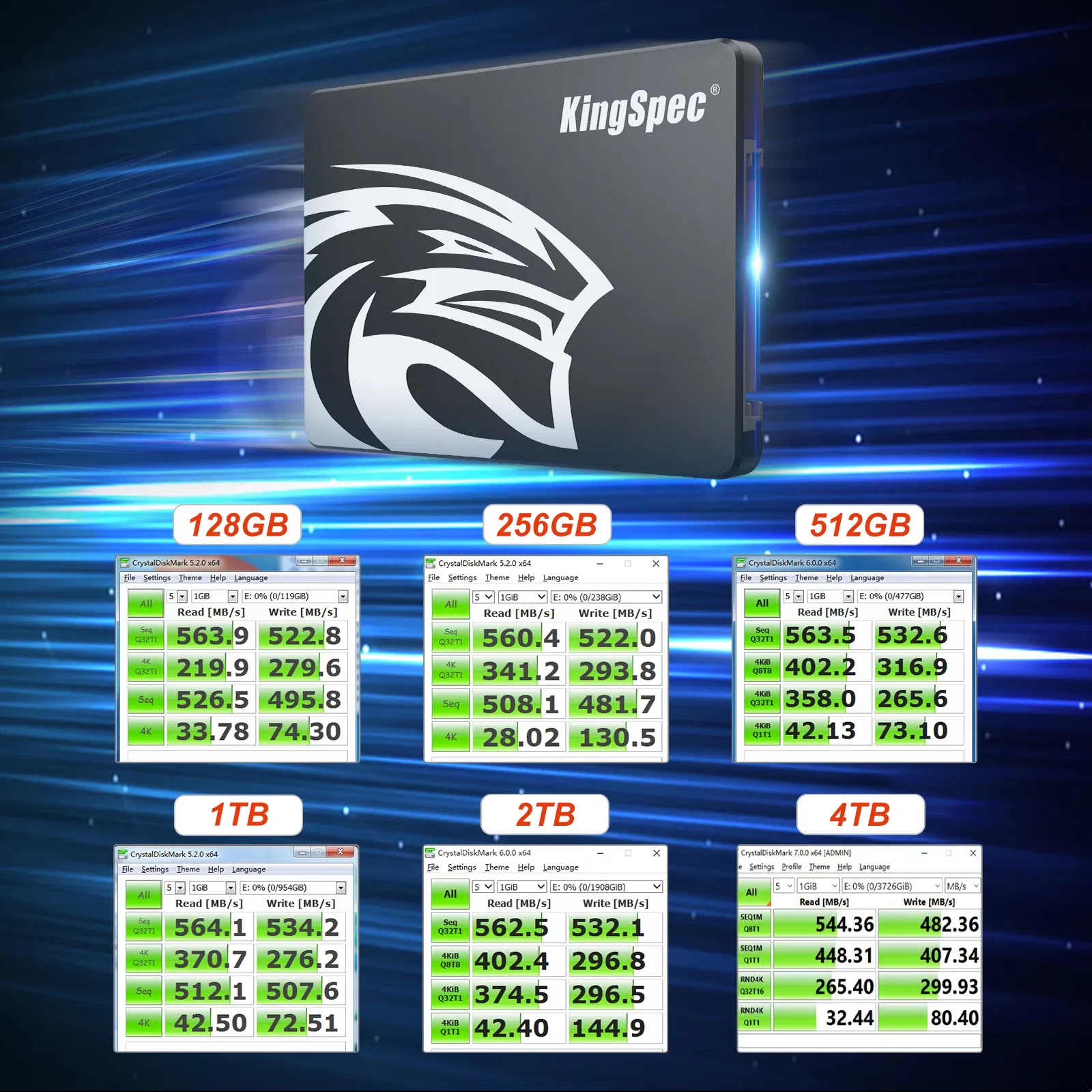 SSD Capacity: 256GB - KingSpec SSD Drive HDD 2.5 Hard Disk SSD 240GB 480GB 1TB 2TB 512GB 960GB SATA3 Disk Internal Hard Drive for Laptop PC