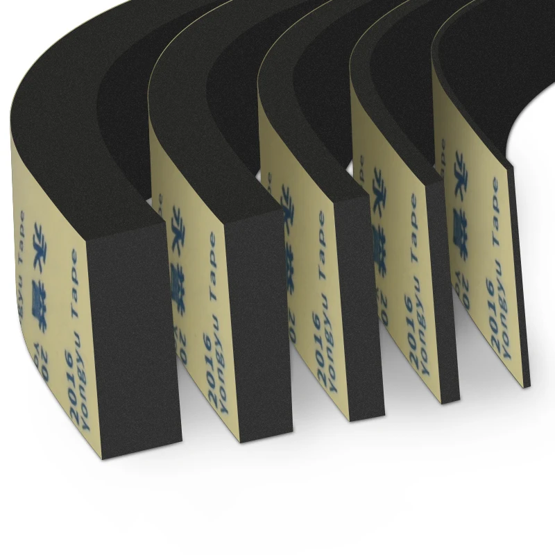 Color: black, Width: 2mm - Rubber Self Adhesive Sponge Seal Strip Single Sided Adhesive EVA Black Foam Anti-collision Seal Gasket Width10-50mm Thick 1-5mm