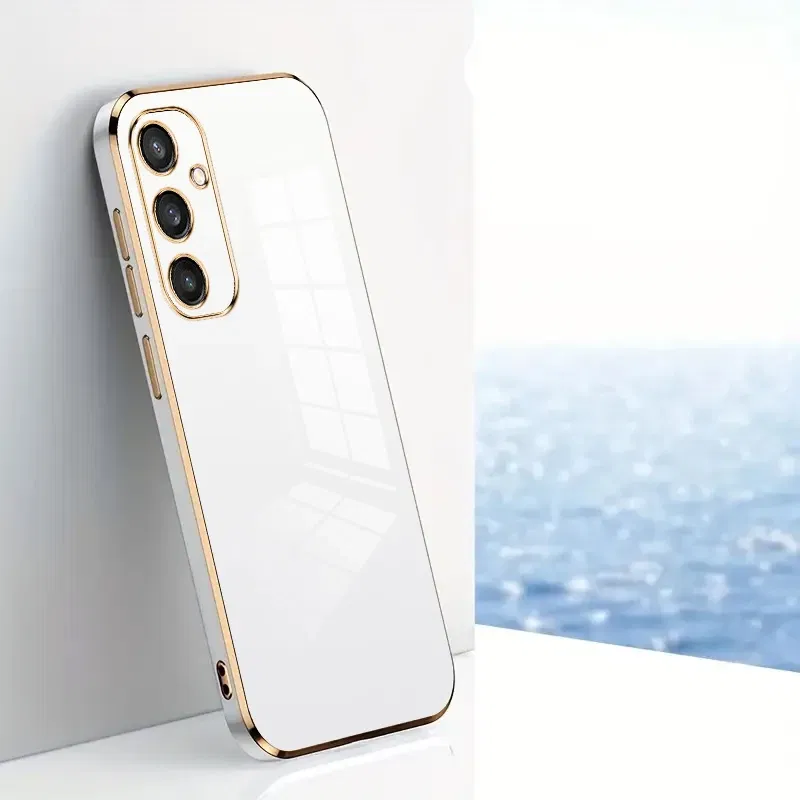 Material: EVA, Color: Black - TPU Electroplating Case for Samsung Galaxy Note 10 20 Plus UItra S20 FE S21FE S21 S22 S23 S24 Plus Uitra A52 A71 A51 A72 Cover