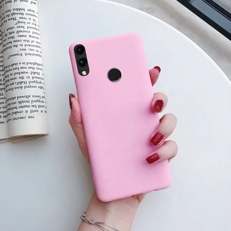 Color: Blue, Material: CANVAS - Matte Soft Fundas for Huawei Honor 8X 8A 8C 8S 9 9A 9X 9C 9S 10 10X 20 lite 20S Mate 10 20 lite Mate 20 Pro Silicone Phone Cases