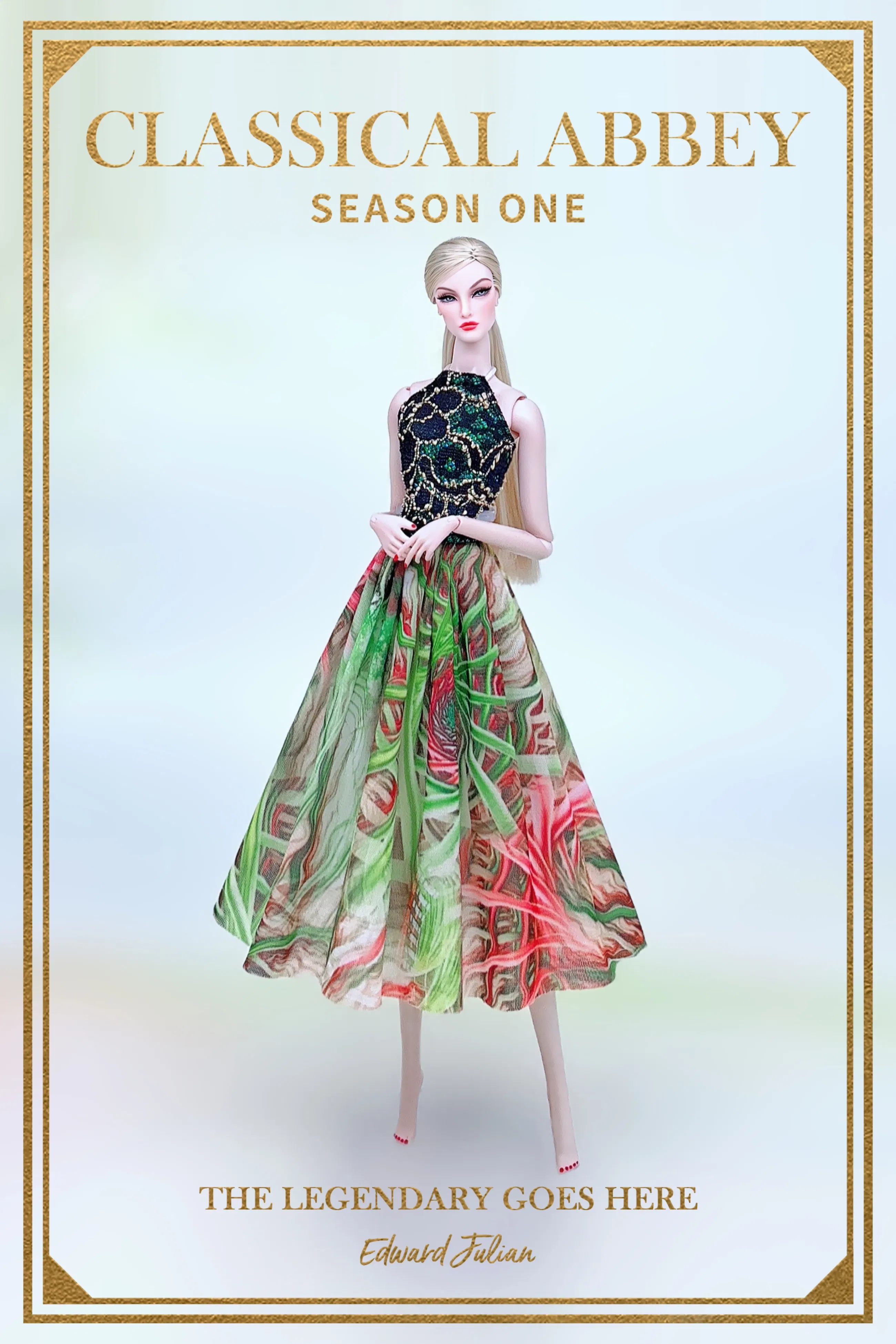 Color: green - for barbie doll clothes batch