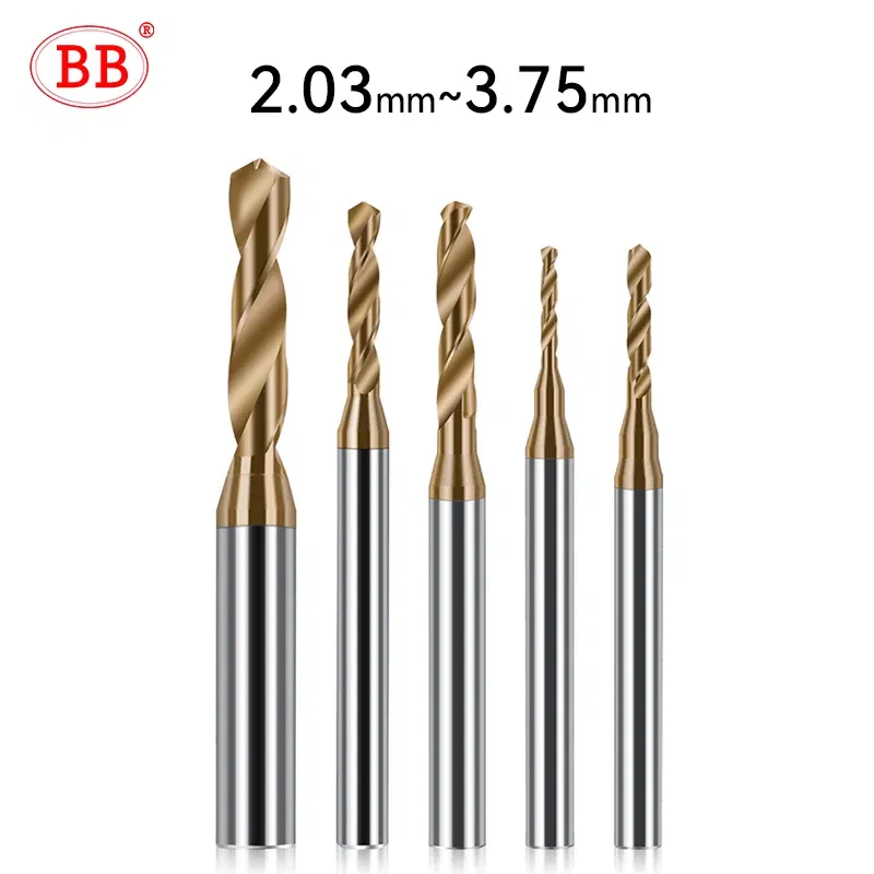 Hole Diameter: 10.4mm - BB 2.03-3.75mm Micro Drill Mini Coated Solid Carbide Bit Metal Iron Steel Hole Drilling 3xD Cutting Length D=4mm CNC Tool 1pcs