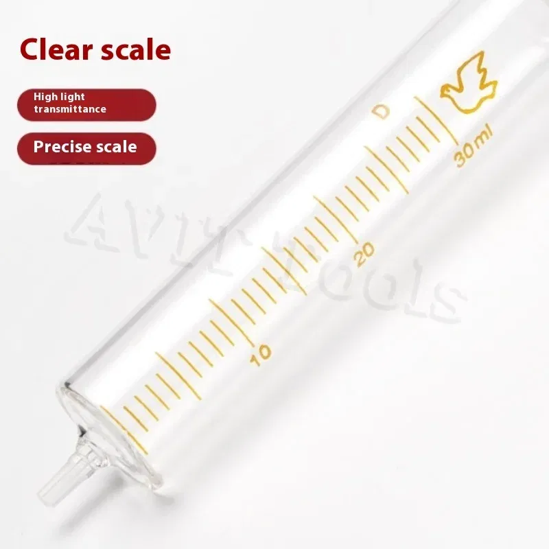 Color: PURPLE - Glass Syringe 1ml 2ml 5ml 10ml 20ml 30ml Syringe Metal Needle Welding Oil Container Glass Push Rod Mobile Phone Repair Tools