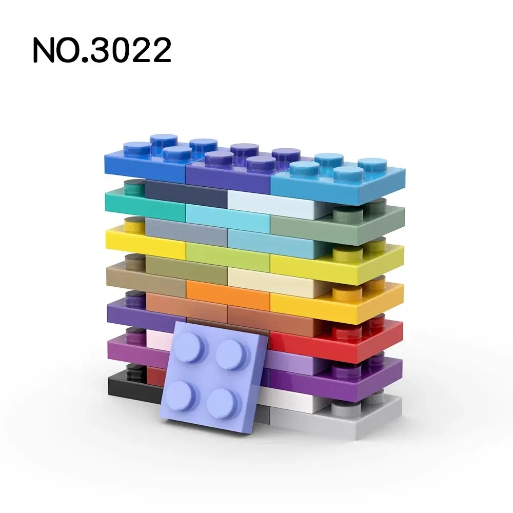 Color: VIOLET/?«?—?…° - 20Pcs MOC Parts 3022 94148 Plate 2 x 2 Compatible Bricks DIY Assmble Building Blocks Particle Kid Puzzle Brain Toy Birthday Gif