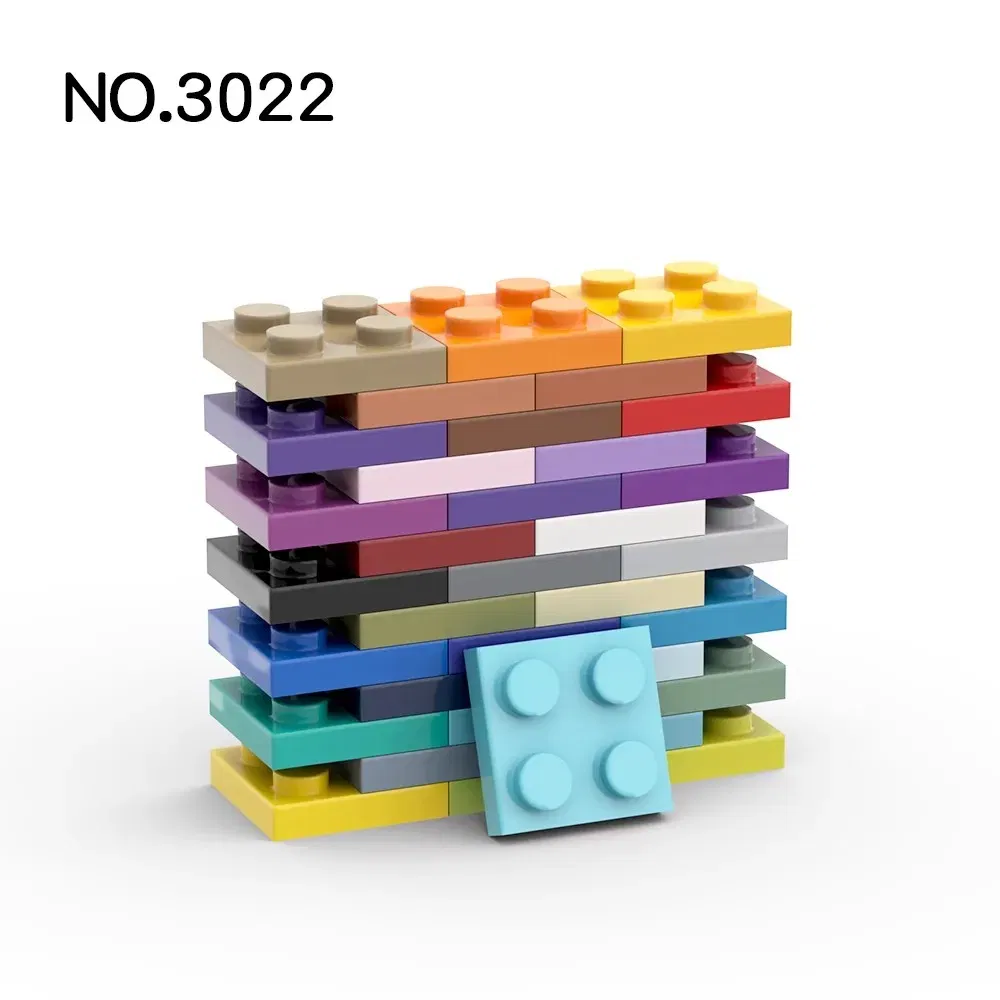 Color: VIOLET/?«?—?…° - 20Pcs MOC Parts 3022 94148 Plate 2 x 2 Compatible Bricks DIY Assmble Building Blocks Particle Kid Puzzle Brain Toy Birthday Gif