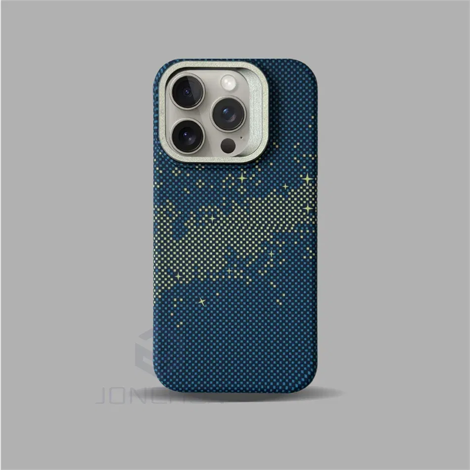 Color: Dark Grey, Material: Plastic - Luxury Magnetic Stand Metal Lens Relief Carbon Fibre Pattern For Magsafe Case For iPhone 15 14 13 Pro Max Shockproof Back Cover
