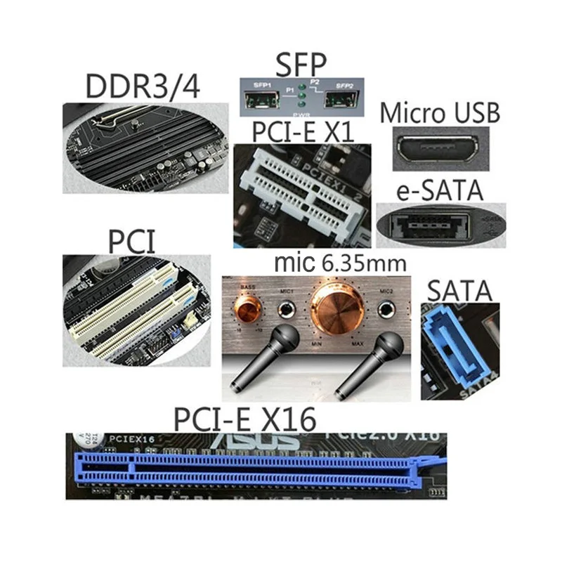 Color: Silver - Slot Dust Plug Desktop Board Dust Plug Silicone Interface Case Anti-Oxidation Rust Motherboard Anti-dust Cover Dustproof Plug