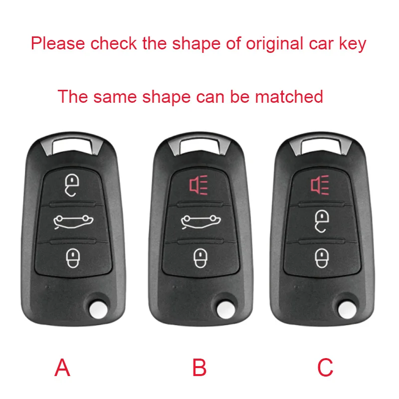 Color Name: Blue - Alloy Car Key Case Cover For Great Wall Haval Hover Wingle 5 6 H3 H5 H6 H1 H3 C30 C50 M4 3Buttons Shell Bag Protector Keychain