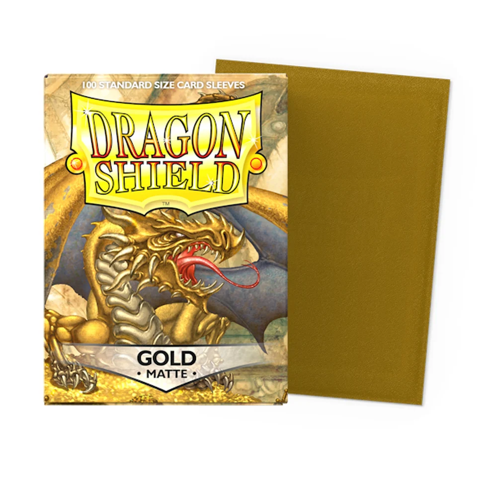 Color: black - 100 PCS/BOX 66x91mm Standard Size Demark Dragon Shield Matte Card Sleeves for MTG/PKM/YGO/TCG Board Game Cards Slevees