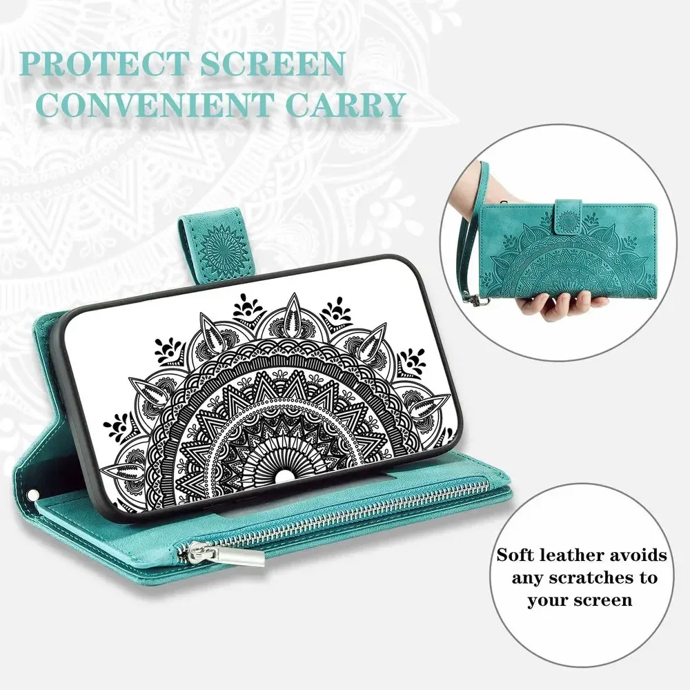 Material: plastic, Color: MAROON - A55 A34 A15 5G Zipper Wallet CrossBody Leather Case for Samsung Galaxy A54 Luxury Cover A55 A35 A14 A05 A04 A05s 35 A 55 54 Etui