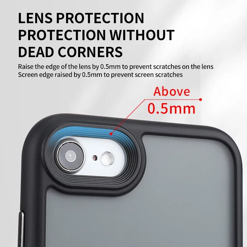 Color: black, Material: CANVAS - Magnetic Luxury Matte Translucent Armor Shockproof Case For iPhone 7 8 SE2 SE3 7Plus 8Plus For Magsafe Wireless Charge Cover