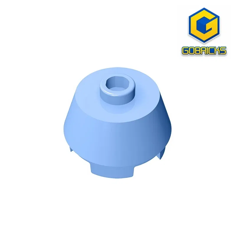 Color: Gold - Gobricks GDS-946 Cone 2 x 2 Truncated compatible with lego 98100 pieces of children's DIY Educational Building Blocks Technical
