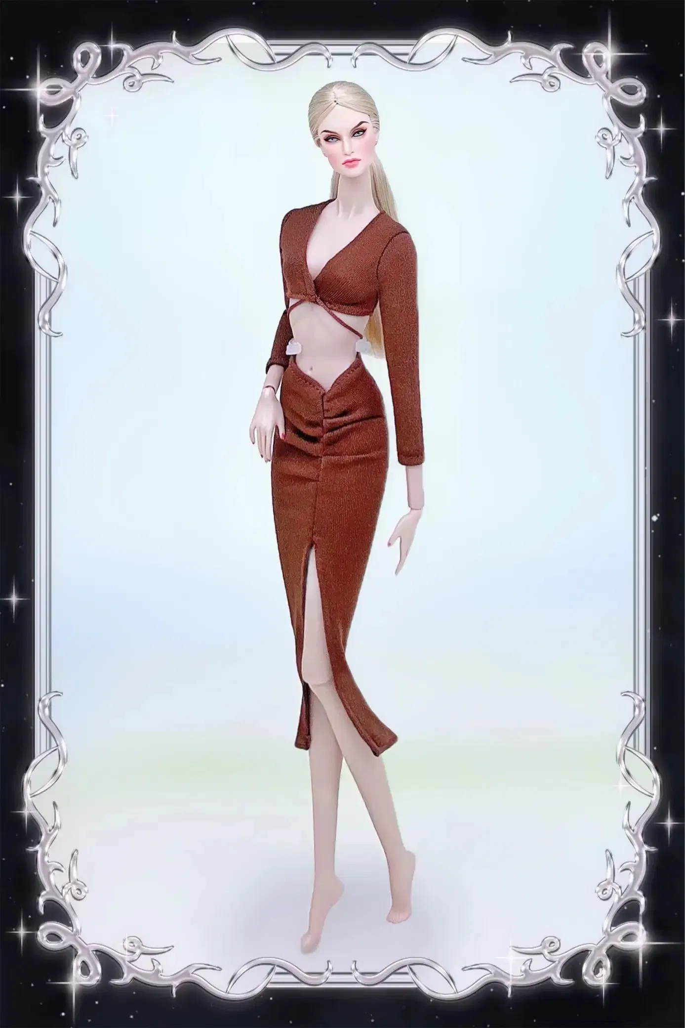 Color: WHITE - for clothes pink for 30cm doll