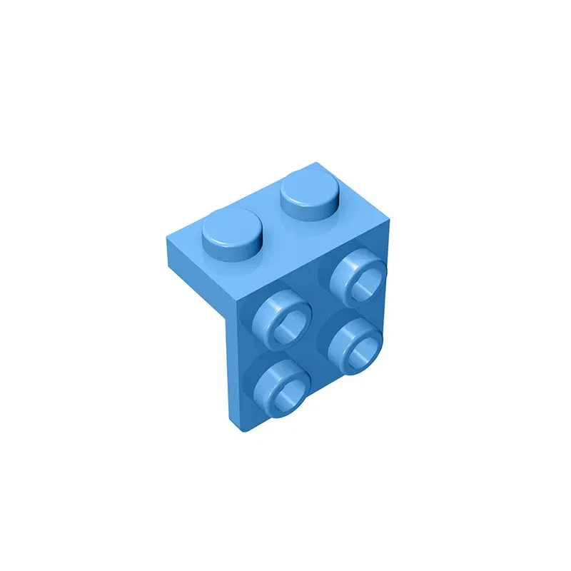Color: army green - Gobricks GDS-641 ANGLE PLATE 1X2 / 2X2 compatible with lego 44728 21712 92411 children's toys Assembles Building Blocks
