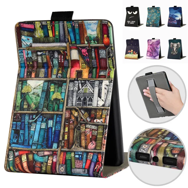 Color: Silver, Size: eleven - Cute Smart Case for 6.8' 6'' Kindle Paperwhite Signature 11th Generation Edition 12th 2024 7'' 7th 10th 6th M2L4EK RS23CV Cover
