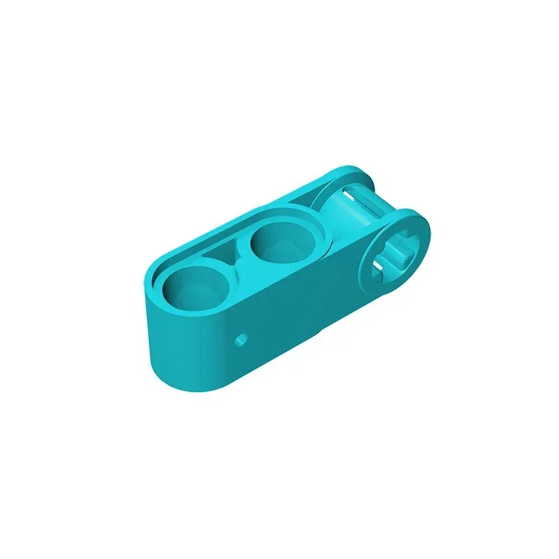 Color: light yellow - Gobricks GDS-936 Technical, Axle and Pin Connector Perpendicular 3L with 2 Pin Holes compatible with lego 42003 Educational