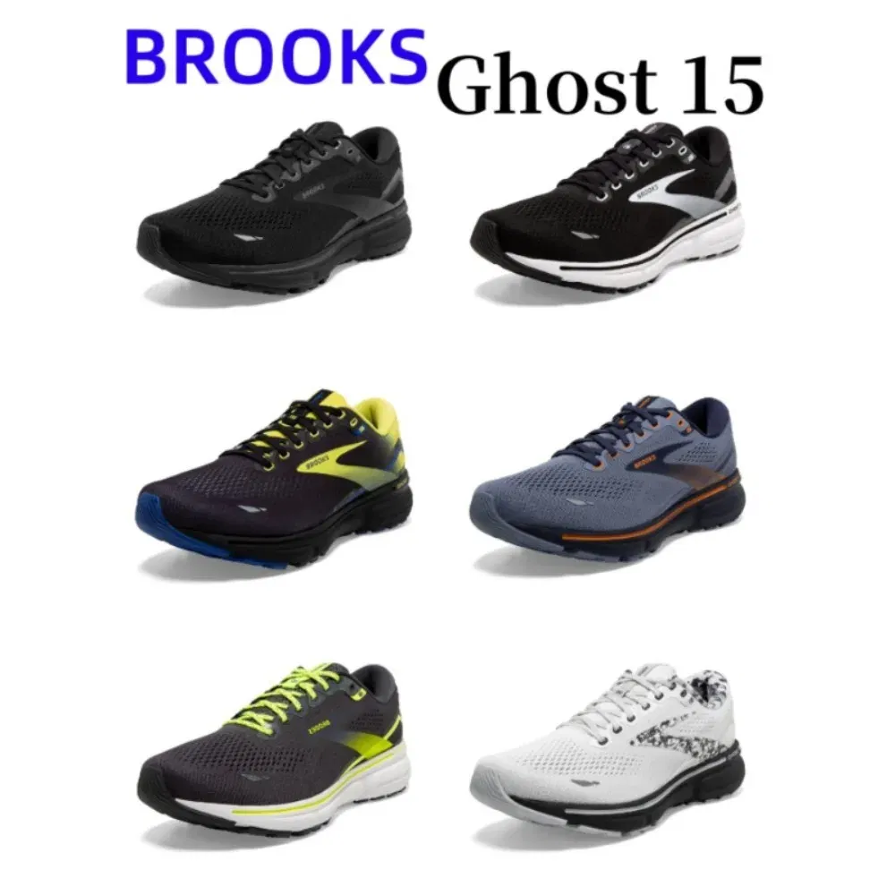 Color: black, Shoe Size: 41 - Brooks Ghost 15 Neutral Running & Walking Shoe Men?™s & Women?™s Casual Sneakers Original