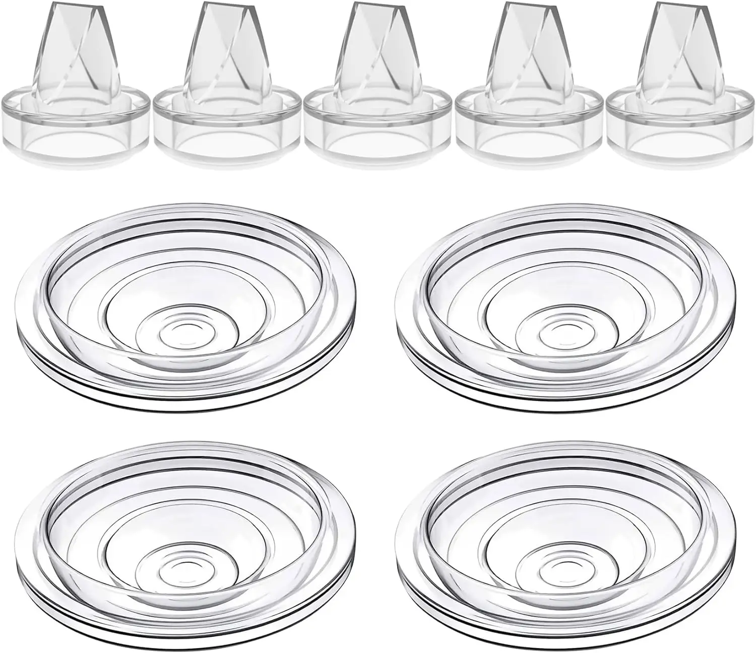 Color: Red - Silicone Duckbill Valve and Silicone Diaphragm, Compatible with S12Pro/S9Pro/S12/S9 Wearable Breastpump Parts Replace