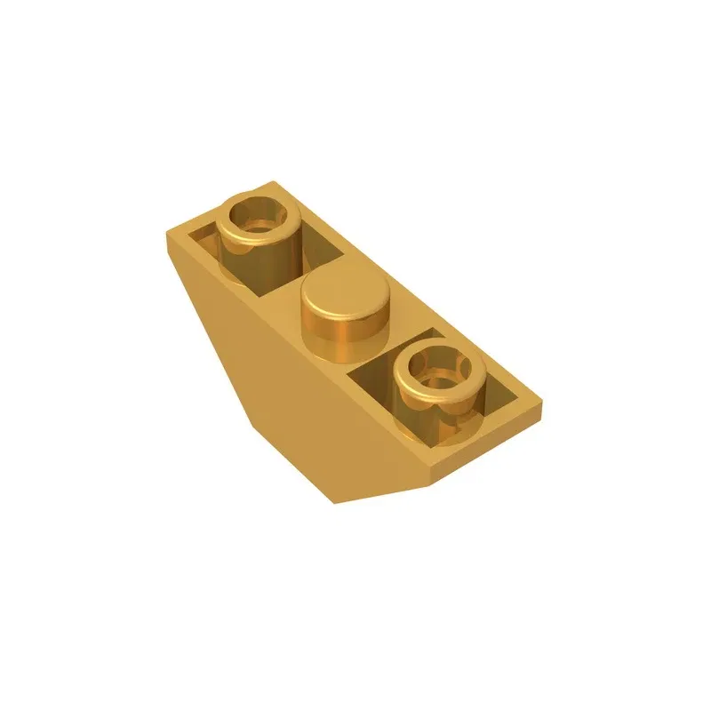 Color: Silver - Gobricks GDS-984 Slope, Inverted 45 3 x 1 Double compatible with lego 18759 2341 DIY Educational Building Blocks Technical