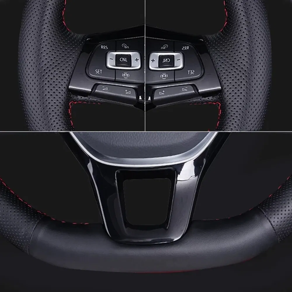 Color Name: Silver - Perforated Microfiber Leather Braiding Car Steering Wheel Cover for Mercedes Benz C-Class W202 CL-Class C140 E-Class W210