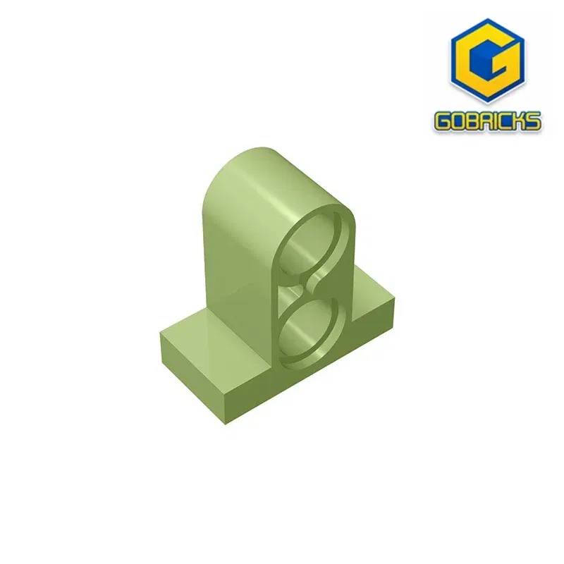 Color: Burgundy - Gobricks GDS-937 Technical, Pin Connector Plate 1x2x1 2/3 with 2 Holes compatible with lego 32530 Educational Building Blocks