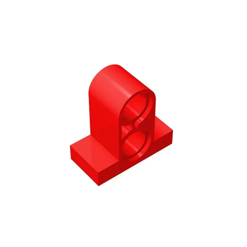 Color: Burgundy - Gobricks GDS-937 Technical, Pin Connector Plate 1x2x1 2/3 with 2 Holes compatible with lego 32530 Educational Building Blocks