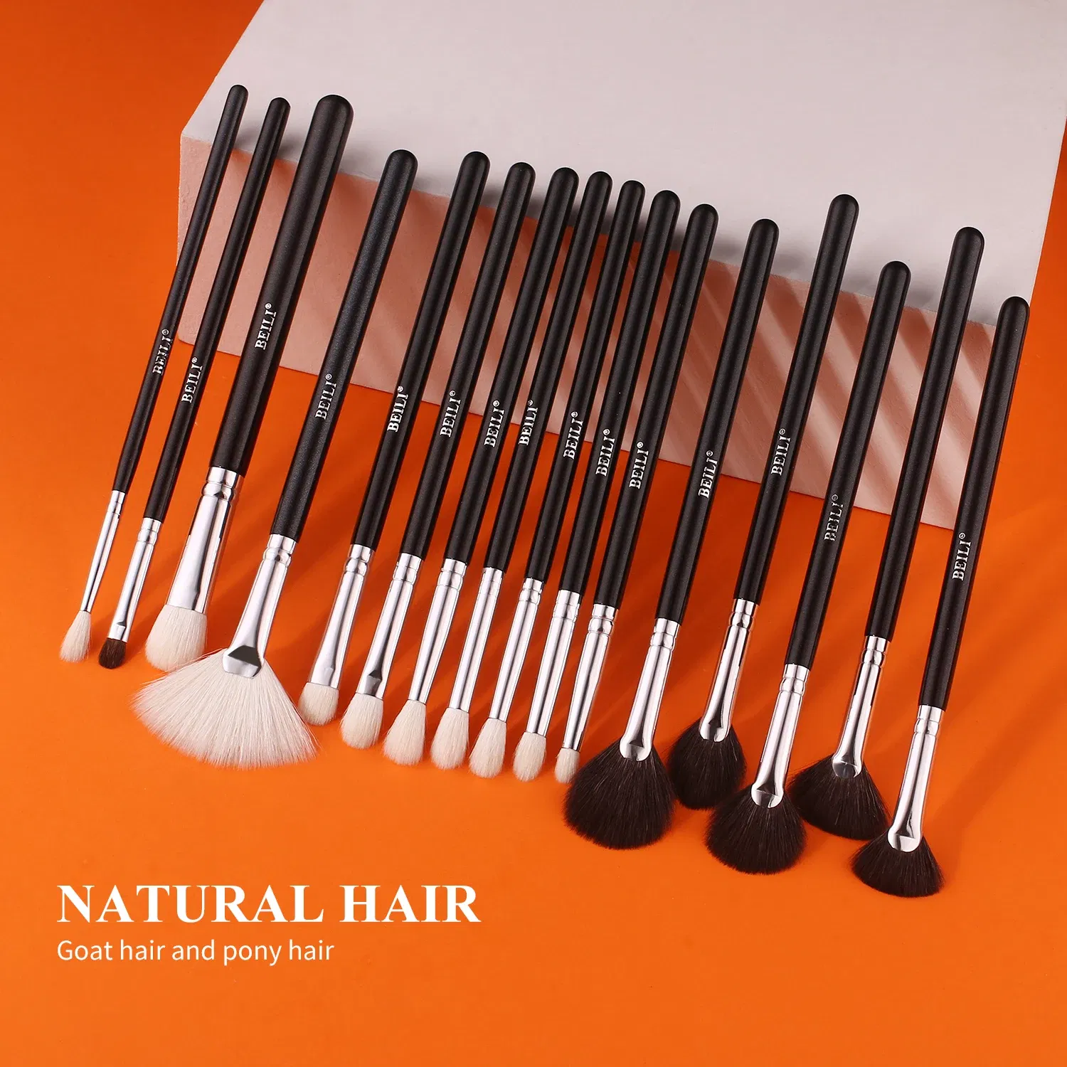 Handle Color: black, Ships From: CHINA - BEILI Makeup Brush Set with Holder 30-42Pcs Professional Foundation Powder Blush Eyeshadow Blending Brushes Kit Make Up Tools