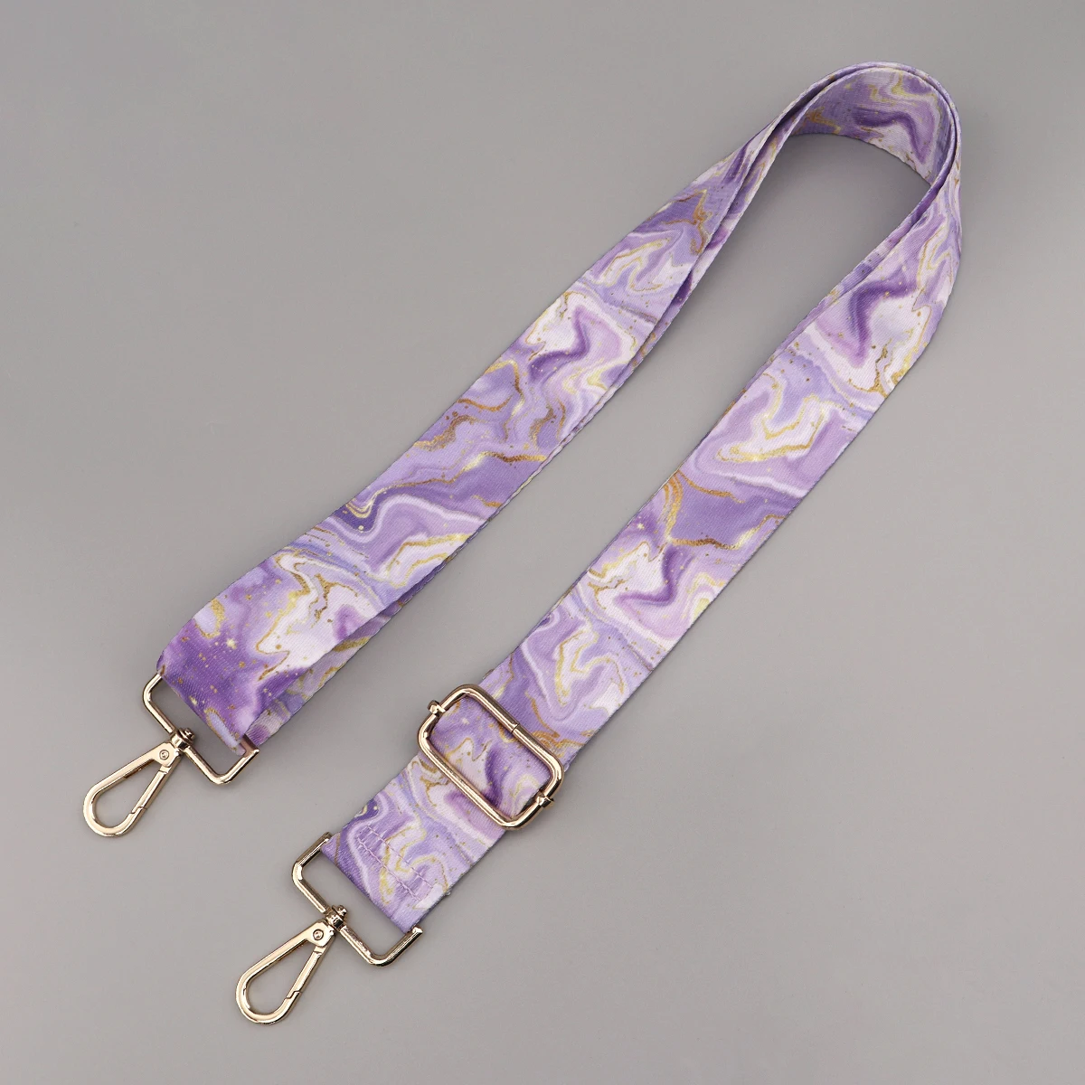 Color: Light Gold - Marbling Adjustable Strap Crossbody Shoulder Wide Bag Strap Bag DIY Women Shoulder Bag Handles Strap Adjustable Hanger Parts