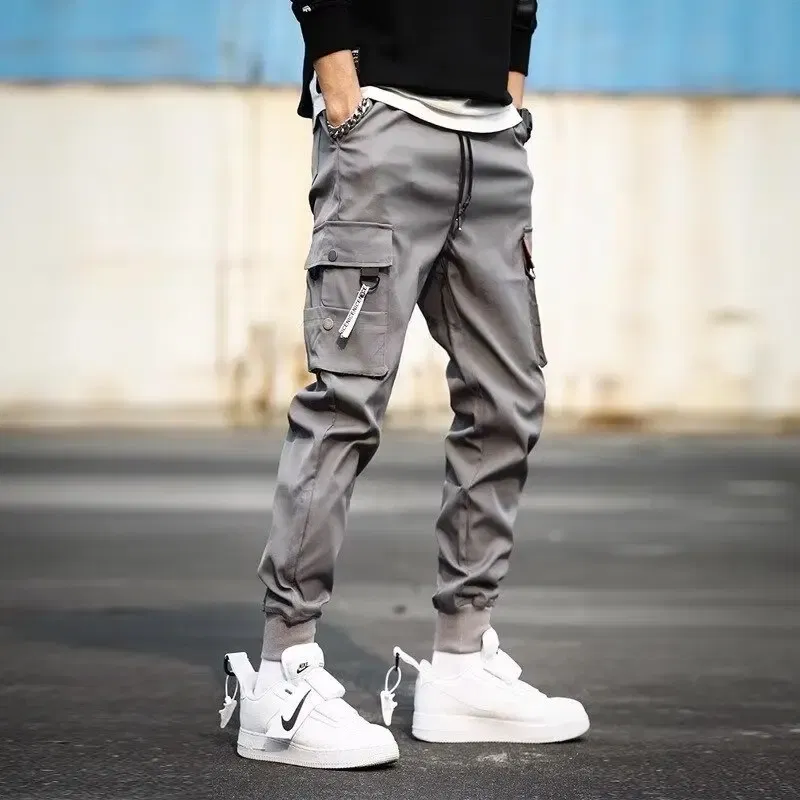 Color: black, Size: XL - New Men Cargo Tactical Pants Work Combat Multi-pockets Casual Training Trousers Overalls Clothing Joggers Hiking Mens Cargo Pant