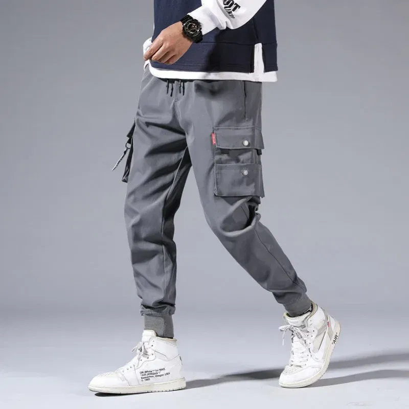 Color: black, Size: XL - New Men Cargo Tactical Pants Work Combat Multi-pockets Casual Training Trousers Overalls Clothing Joggers Hiking Mens Cargo Pant