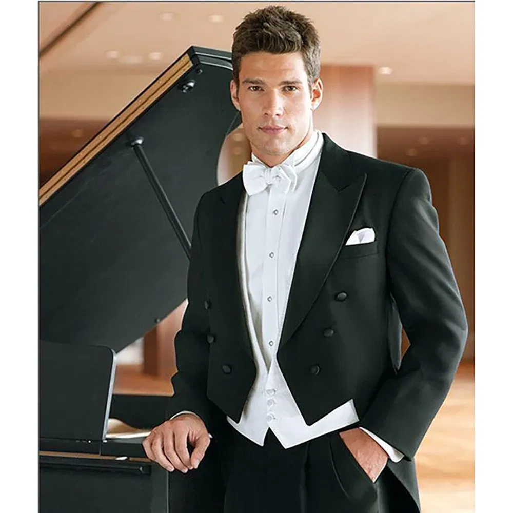Color: Khaki, Size: S - Italy Style Aristocratic Men Suit Three Pieces(Jacket+Pants+Vest) Hot-selling High-quality Double Breasted Male Clothing