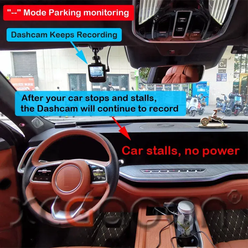 Color Name: GRAY - XCGaoon 24Hours Car OBD Hardwire Kit With Mini Mico USB Port 5V 3A Charging Cable For XiaoMi 70Mai YI 360 Dash Cam DVR