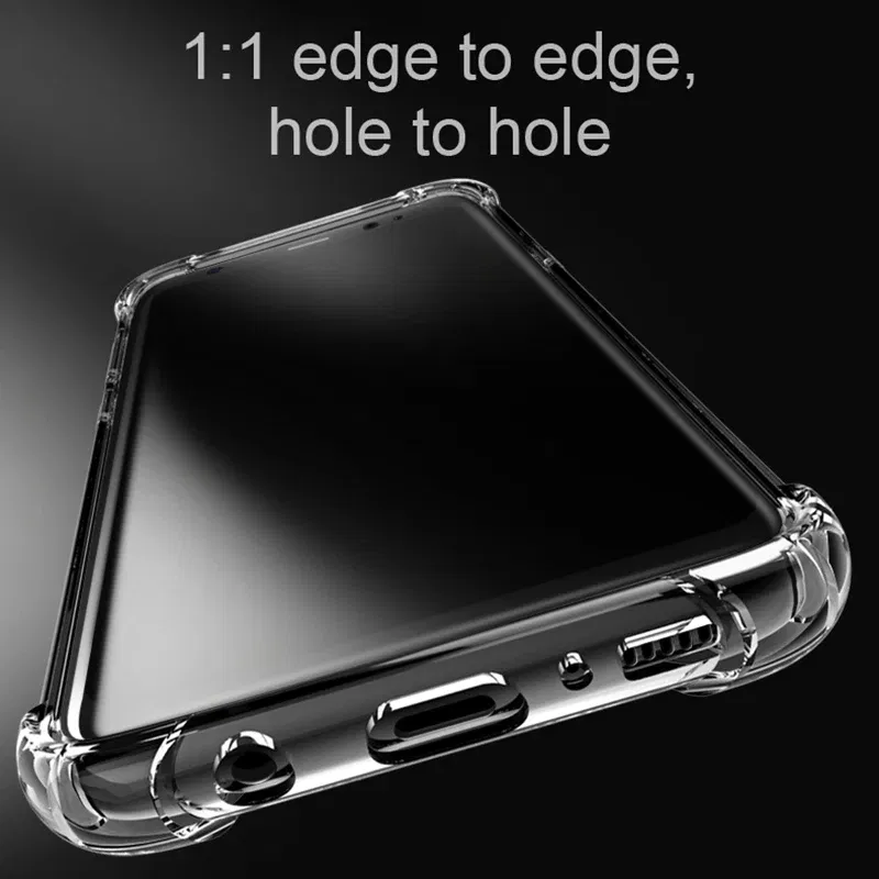 Material: tpu - Clear Case For Samsung Galaxy S20 S21 FE S22 S10 S9 S8 Plus S10E Note 8 9 10 20 Plus ShockProof Transparent Soft Cover Case