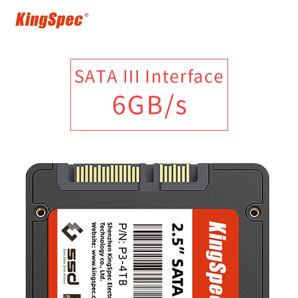 SSD Capacity: 120GB - KingSpec SSD Drive HDD 2.5 Hard Disk SSD 240GB 480GB 1TB 2TB 512GB 960GB SATA3 Disk Internal Hard Drive for Laptop PC