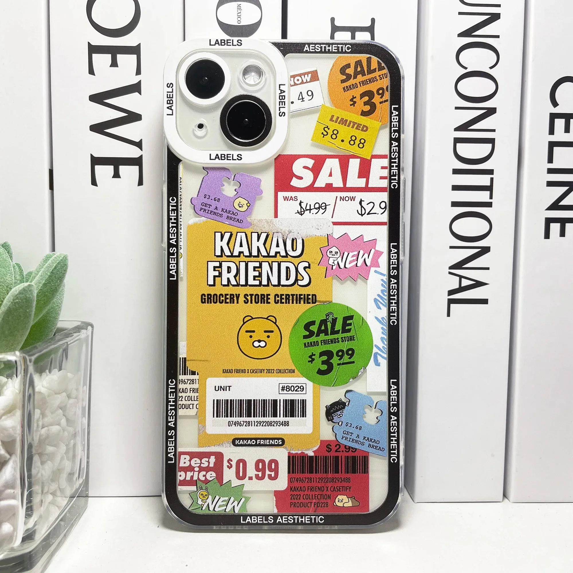 Color: SKY BLUE, Material: Genuine leather - Mix Labels Collage Stickers Aesthetic Phone Case For Samsung Galaxy S10 S20 S21 S22 S23 S24 FE Plus Ultra Note 20