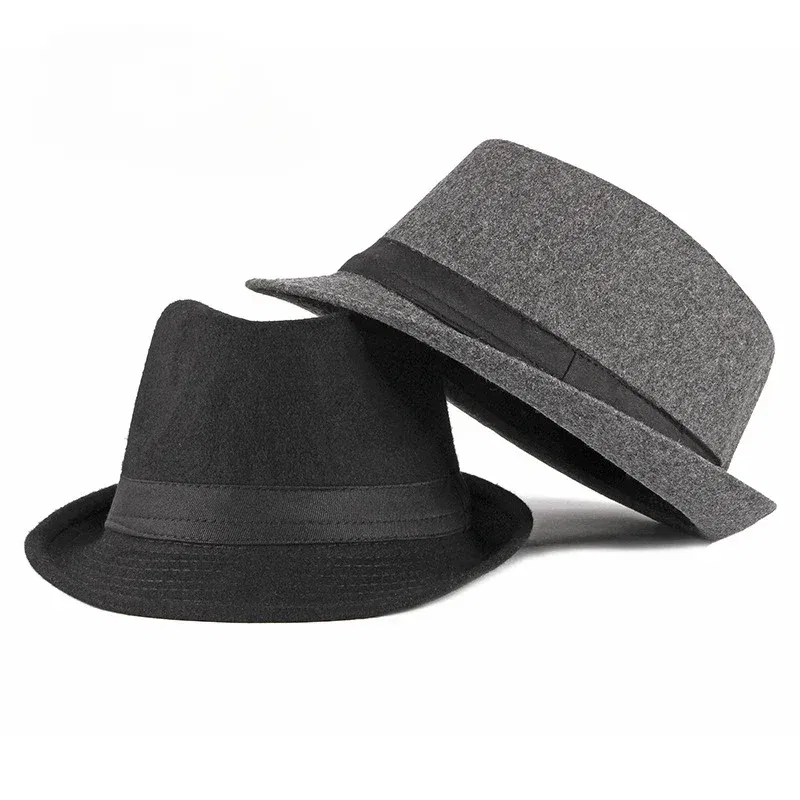 Color: DEEP BLUE - Spring Summer Men's Hats Fedoras Top Jazz Hat Bucket Bowler Hats Chapeau Hats Fedora Hat Women Black Hat Wedding Hat Caps