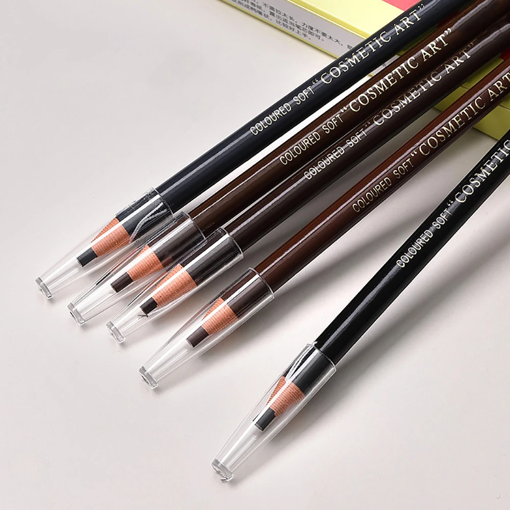 Color: army green, Ships From: CHINA - Eyebrow Pencil With Sharpener 4Pcs Brow Trimmer Blade Microblading Supplies Set Eyebrows Sharpening Tip Thin Art Makeup Tools