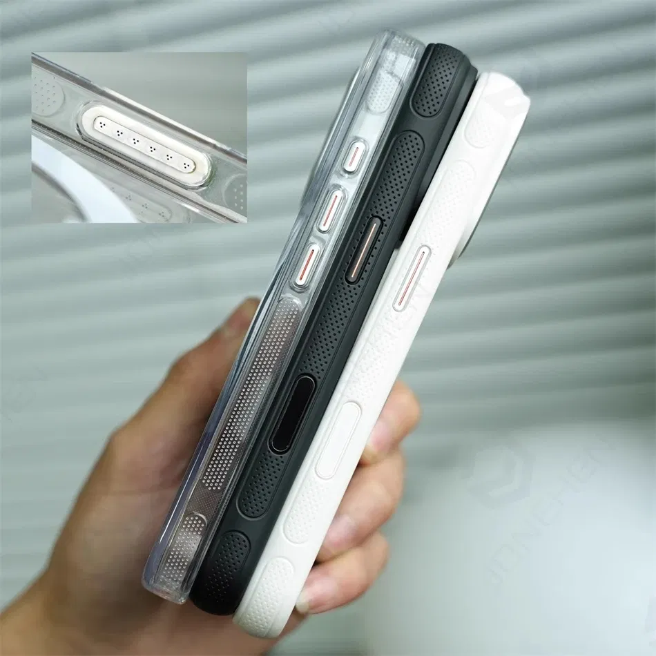 Color: Beige, Material: PP - 360?° Rotation Ring Stand Magnetic Case For iPhone 13 14 15 16 17 Pro Max 16E Matte Military Shockproof Armor Cover For Magsafe