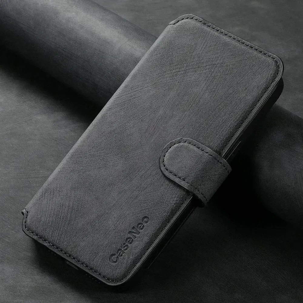 Color: black, Material: POLYESTER - For Motorola Edge 50 Neo 60 Fusion 5G Luxury Case Leather Wallet Card Capa Moto Edge 60 Pro Case Edge50 S50 60s Pro Magnet Cover